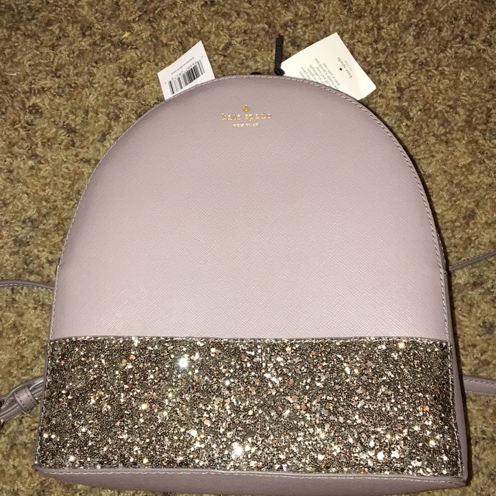 NWT Kate spade glitter backpack